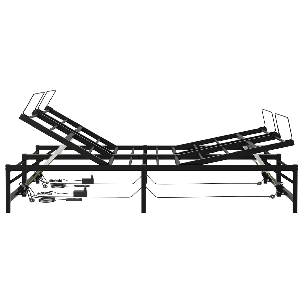Elektrisk Justerbar Sengetramme Sort 140 x 200 cm Stål