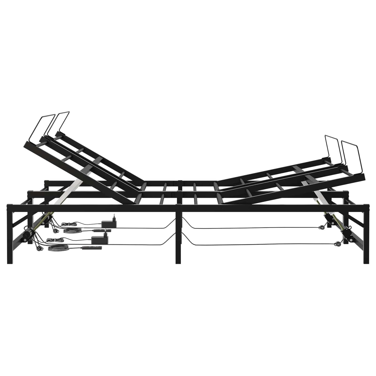 Elektrisk Justerbar Sengetramme Sort 150 x 200 cm Stål