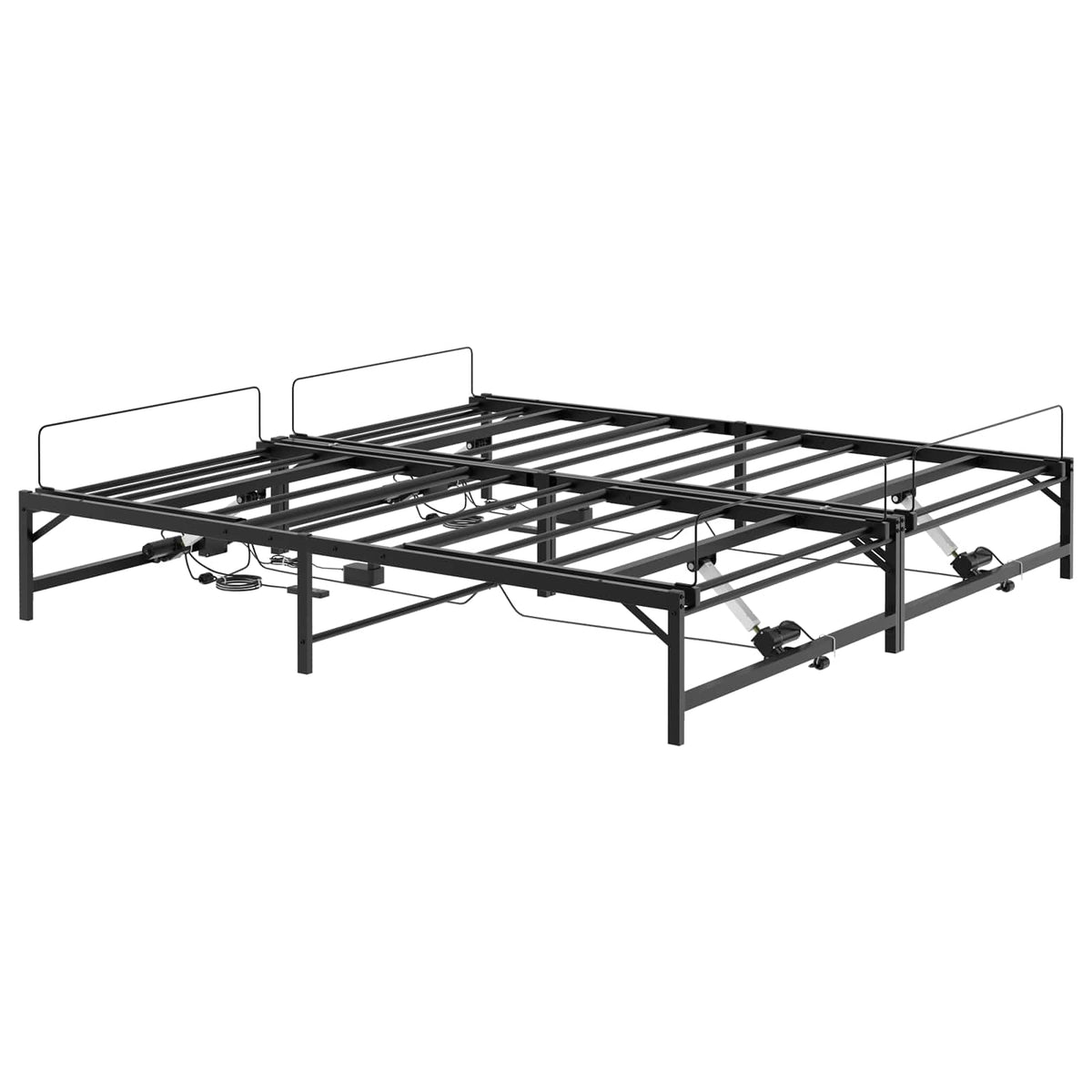 Elektrisk Justerbar Sengetramme Sort 160 x 200 cm Stål