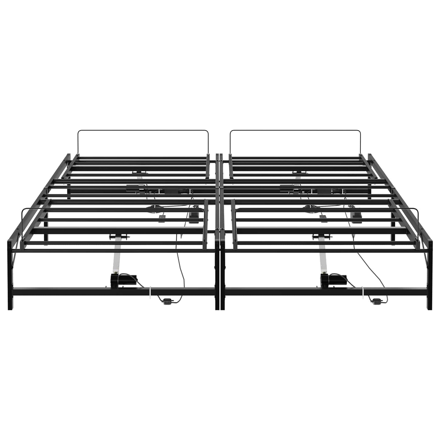 Elektrisk Justerbar Sengetramme Sort 200 x 200 cm Stål