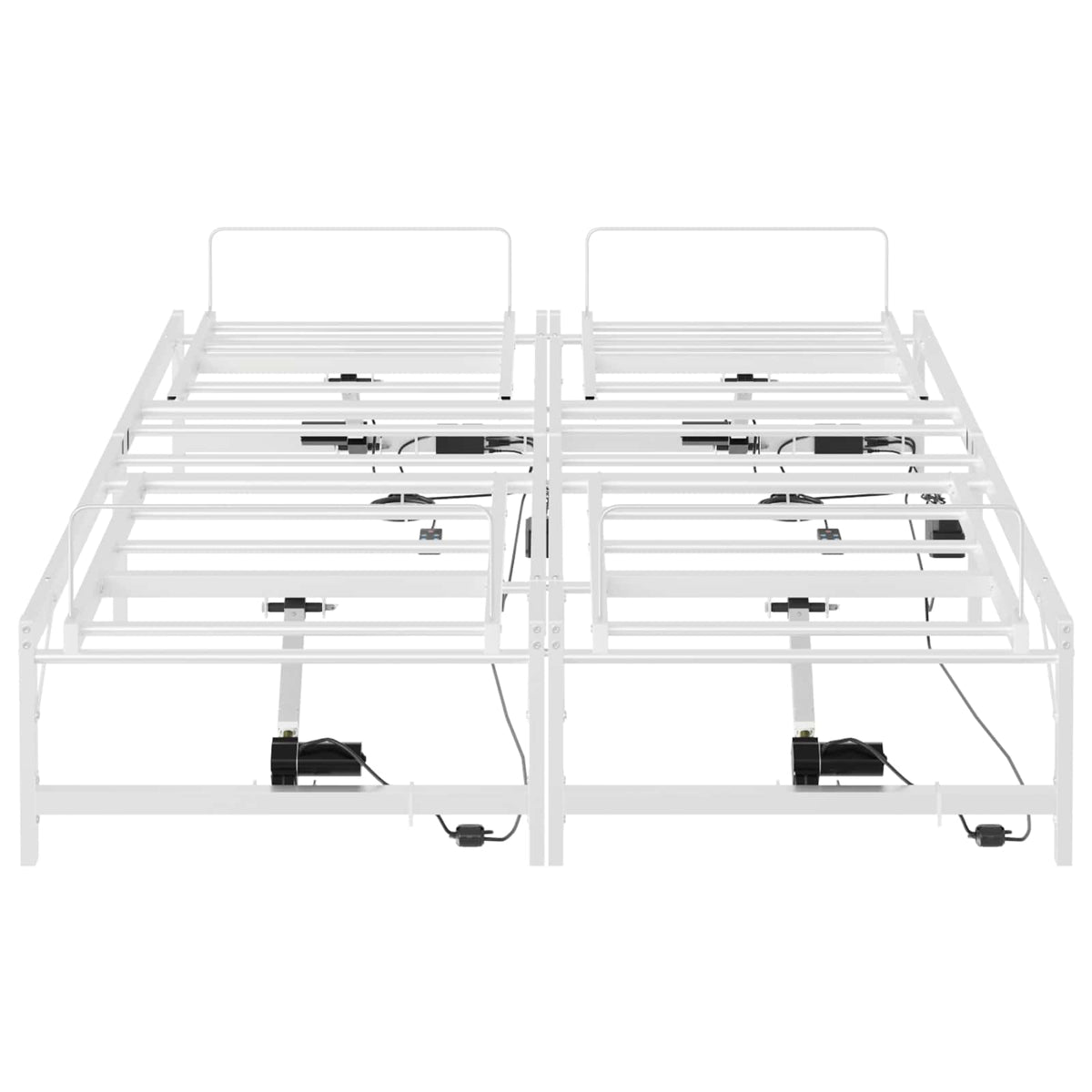 Elektrisk Justerbar Sengetramme Hvid 120 x 200 cm Stål
