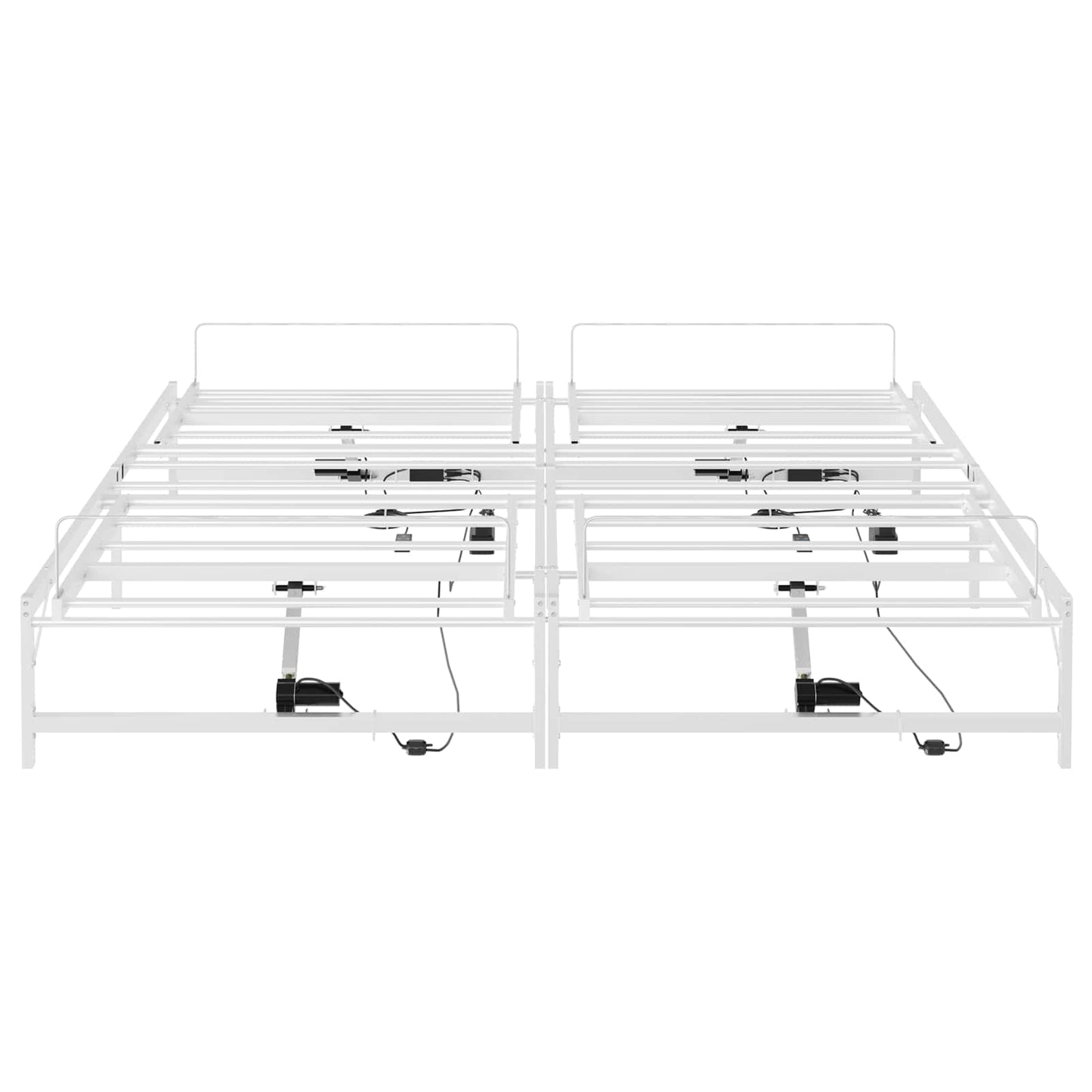Elektrisk Justerbar Sengetramme Hvid 180 x 200 cm Stål