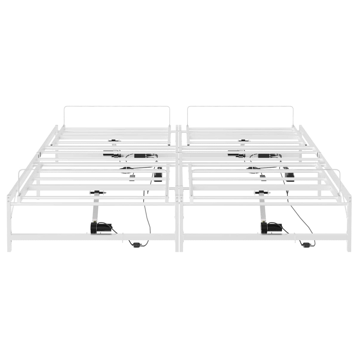 Elektrisk Justerbar Sengetramme Hvid 90 x 213 cm Stål