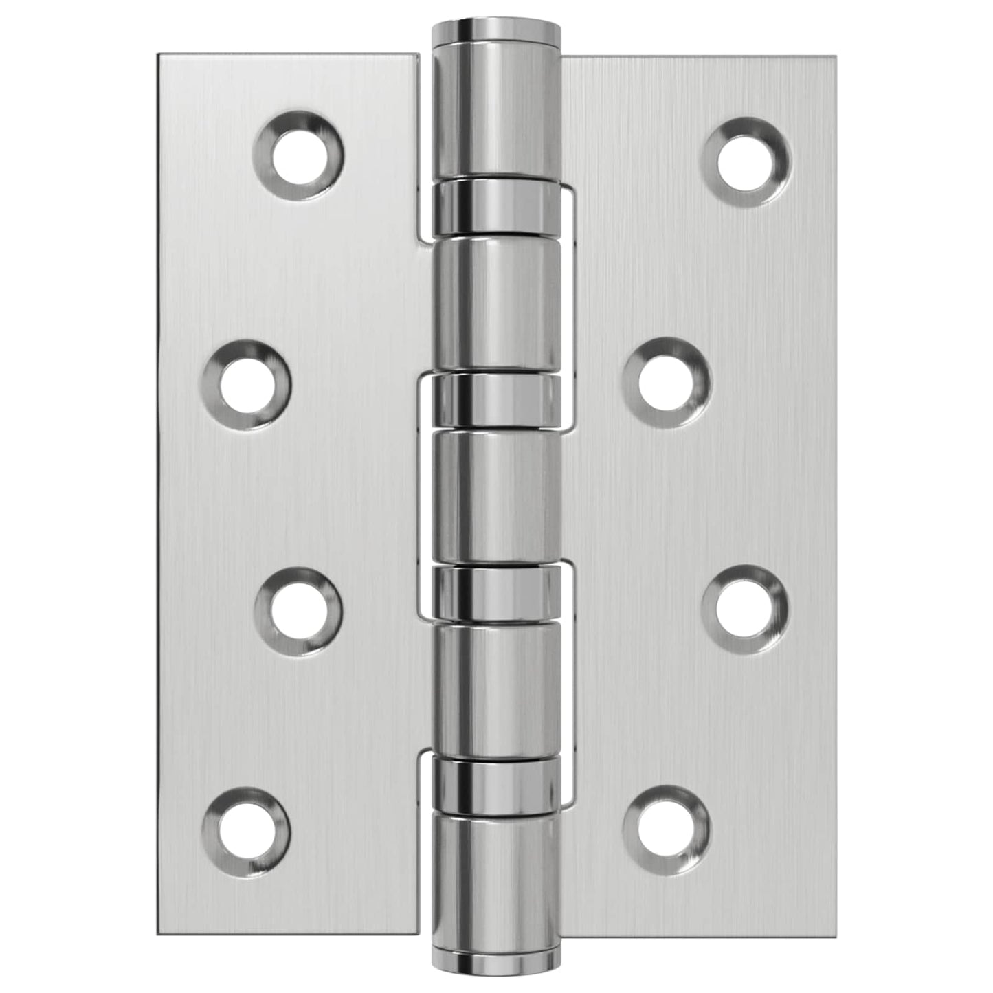 Hængsel 4 stk. 100 x 78 x 13 mm Sølv Stål