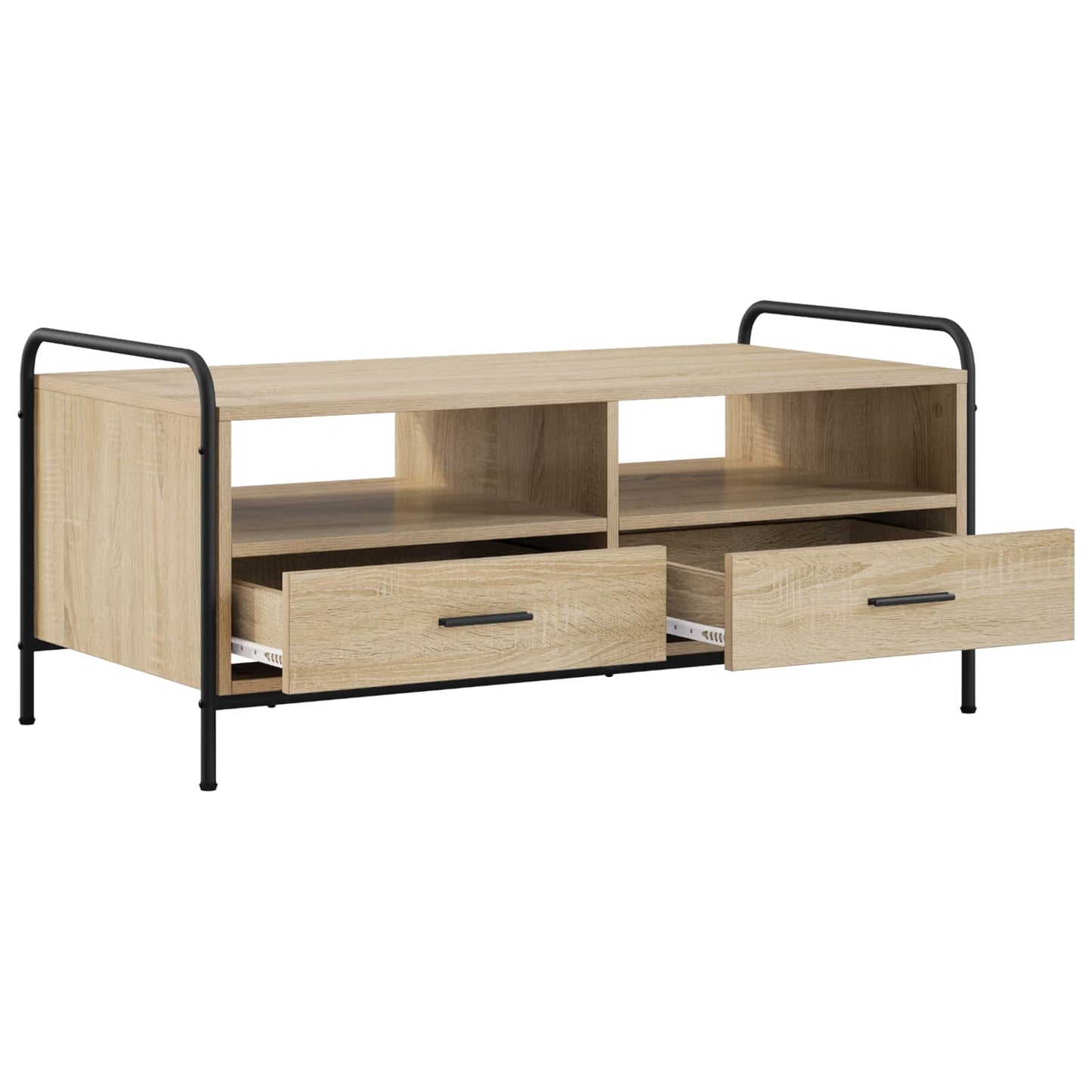 Sofabord Sonoma-eg 99,5 x 49 x 46 cm Konstrueret træ
