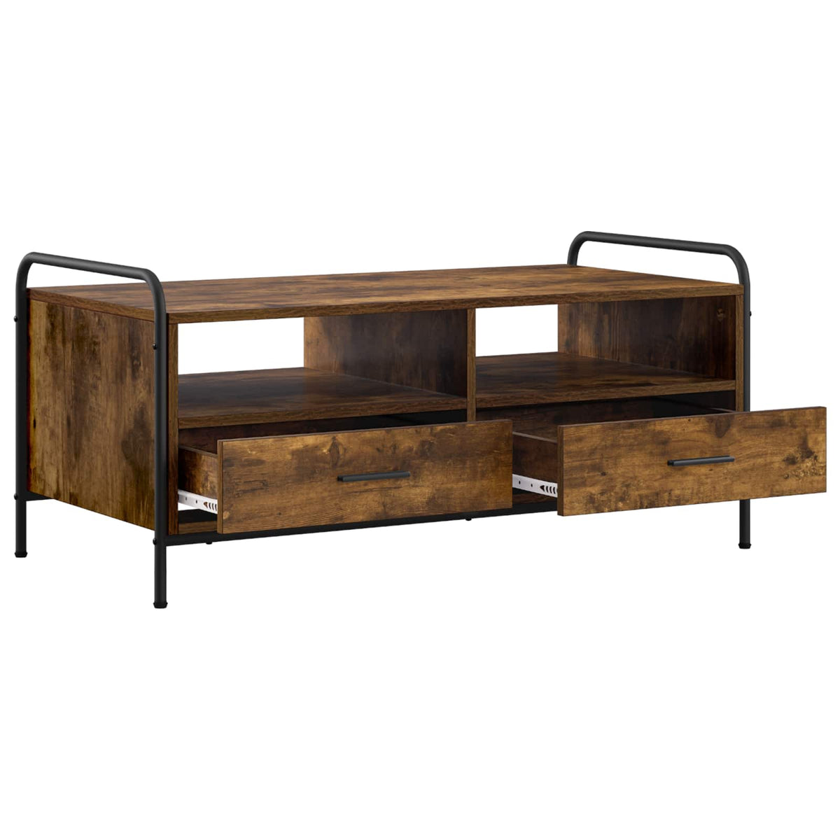 Sofabord Røget eg 99,5 x 49 x 46 cm Konstrueret træ