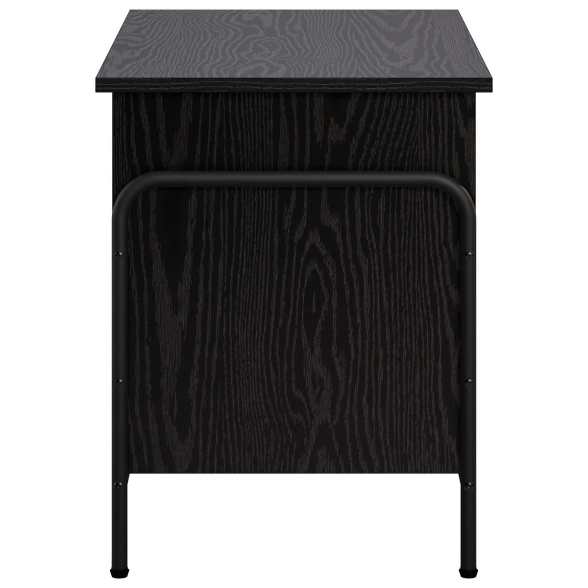Opbevaringskasse Sort eg 80 x 40 x 49,5 cm Konstrueret træ