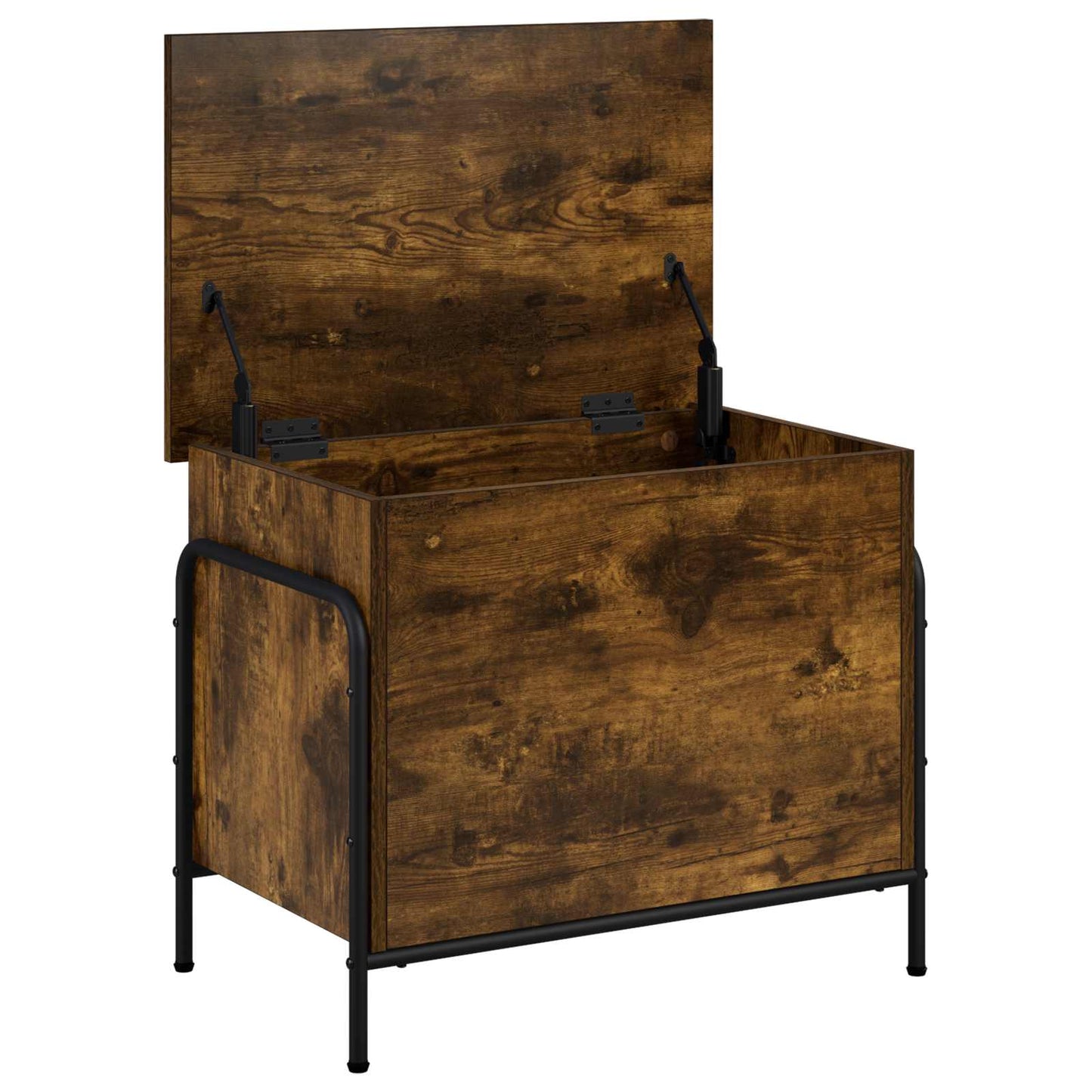 Opbevaringskasse Røget eg 80 x 40 x 49,5 cm Konstrueret træ
