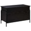 Opbevaringskasse Sort eg 80 x 40 x 49,5 cm Konstrueret træ