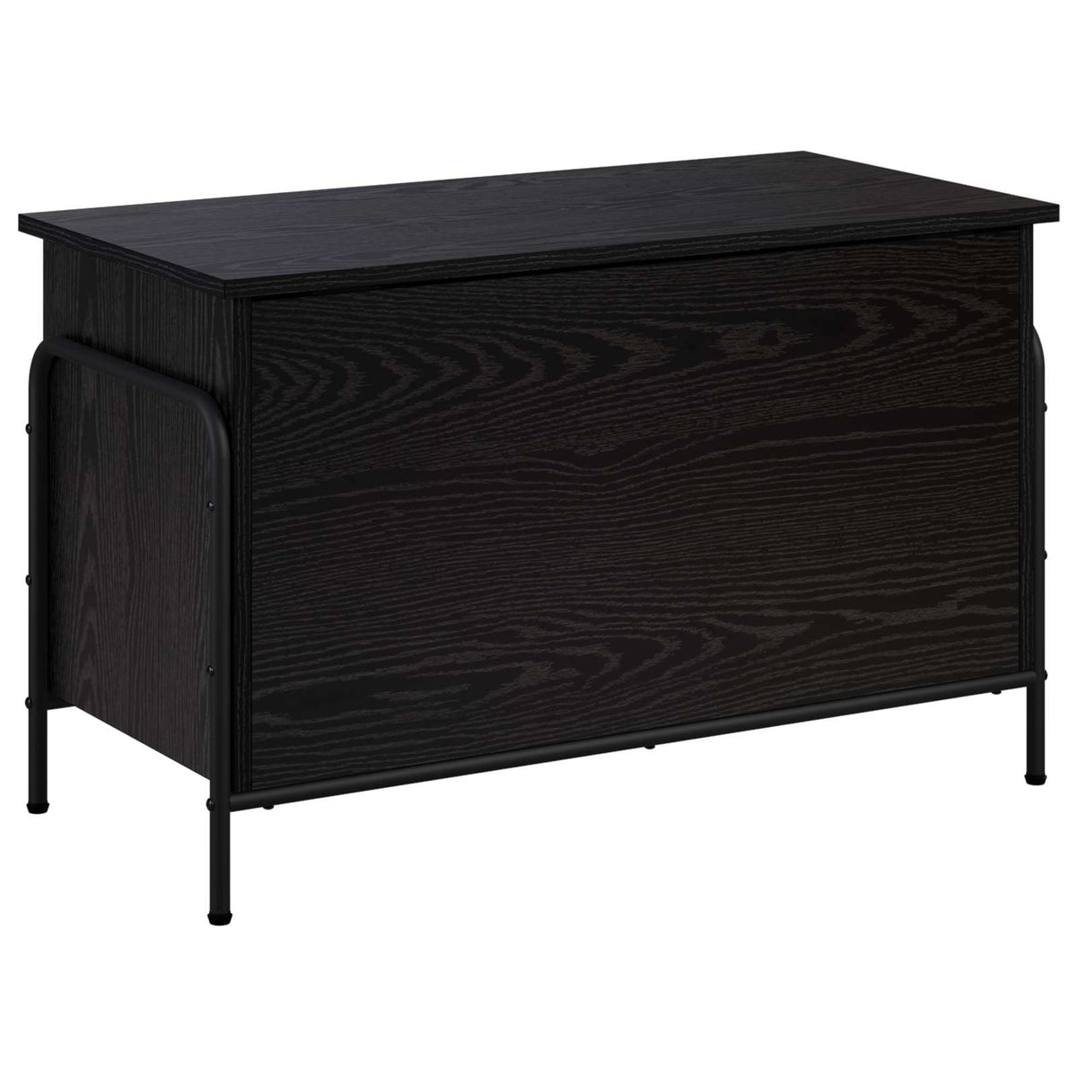 Opbevaringskasse Sort eg 80 x 40 x 49,5 cm Konstrueret træ