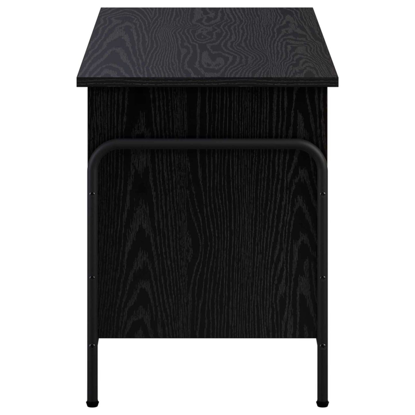 Opbevaringskasse Sort eg 80 x 40 x 49,5 cm Konstrueret træ