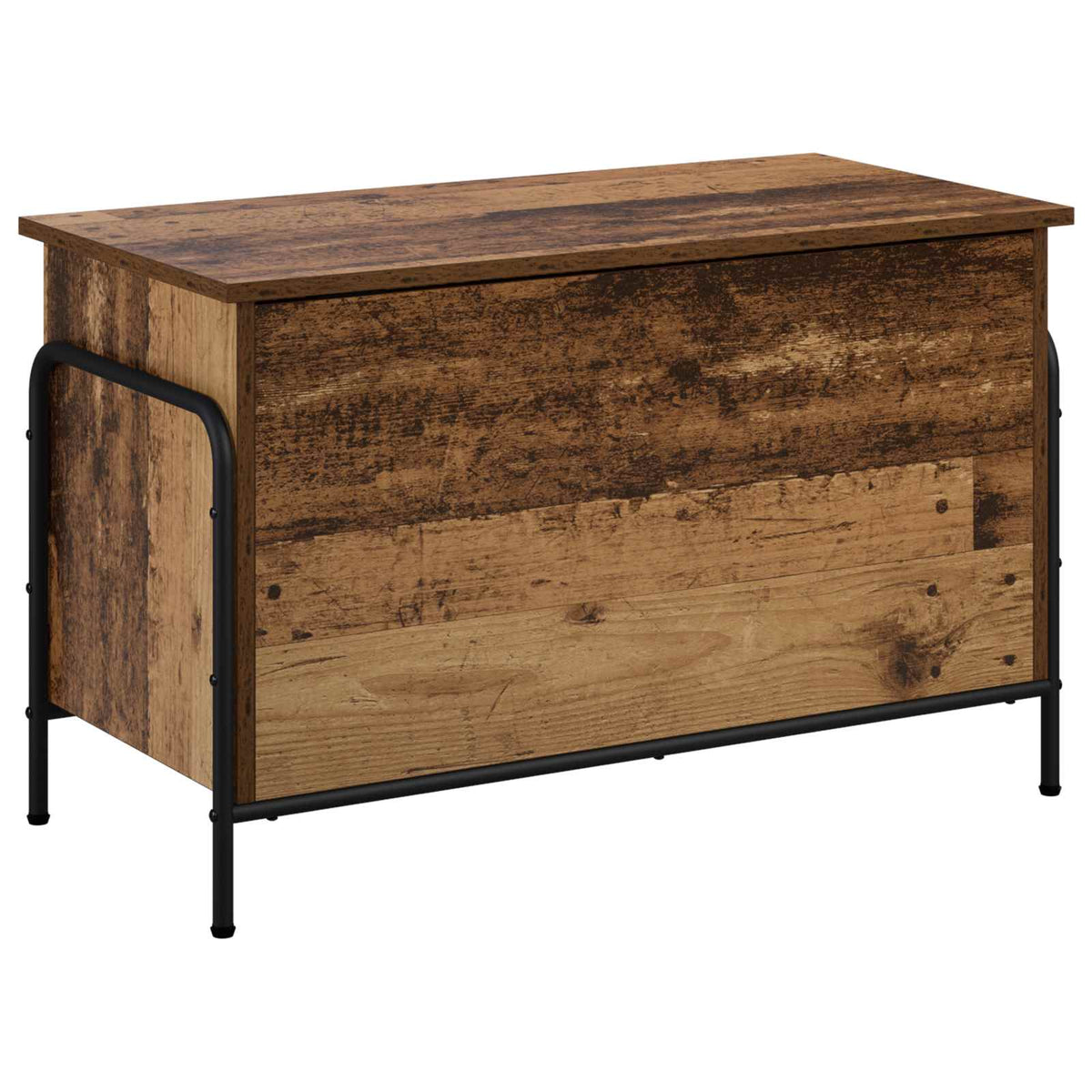 Opbevaringskasse Gammelt træ 80 x 40 x 49,5 cm Konstrueret træ
