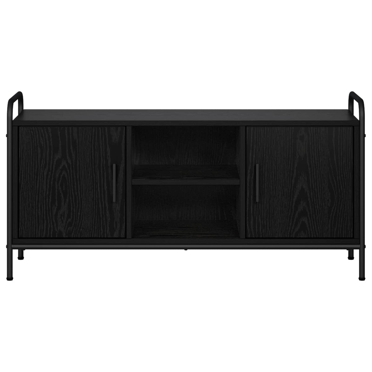 TV-skab 99 x 33 x 50 cm Sort eg Konstrueret træ