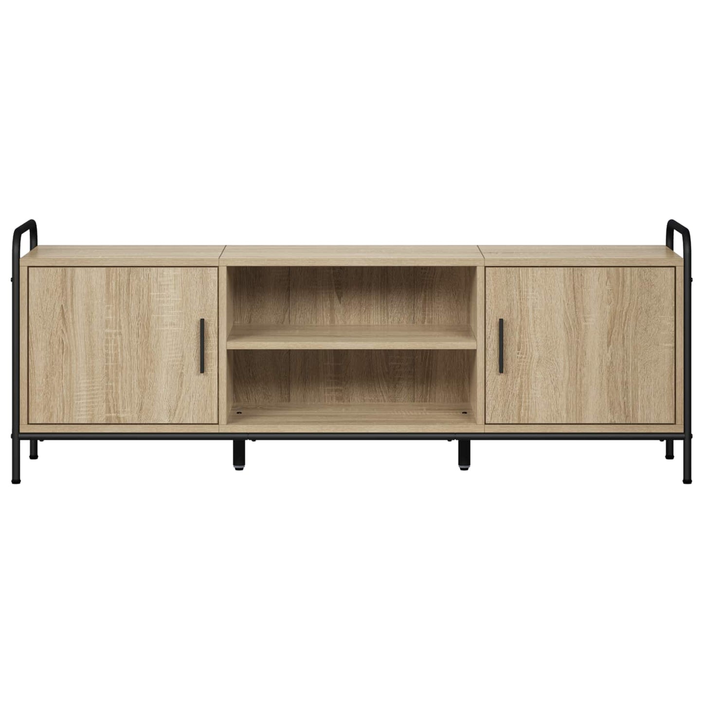 TV-skab 133 x 33 x 50 cm Sonoma-eg Konstrueret træ