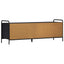 TV-skab 140 x 39,5 x 50 cm Sort eg Konstrueret træ