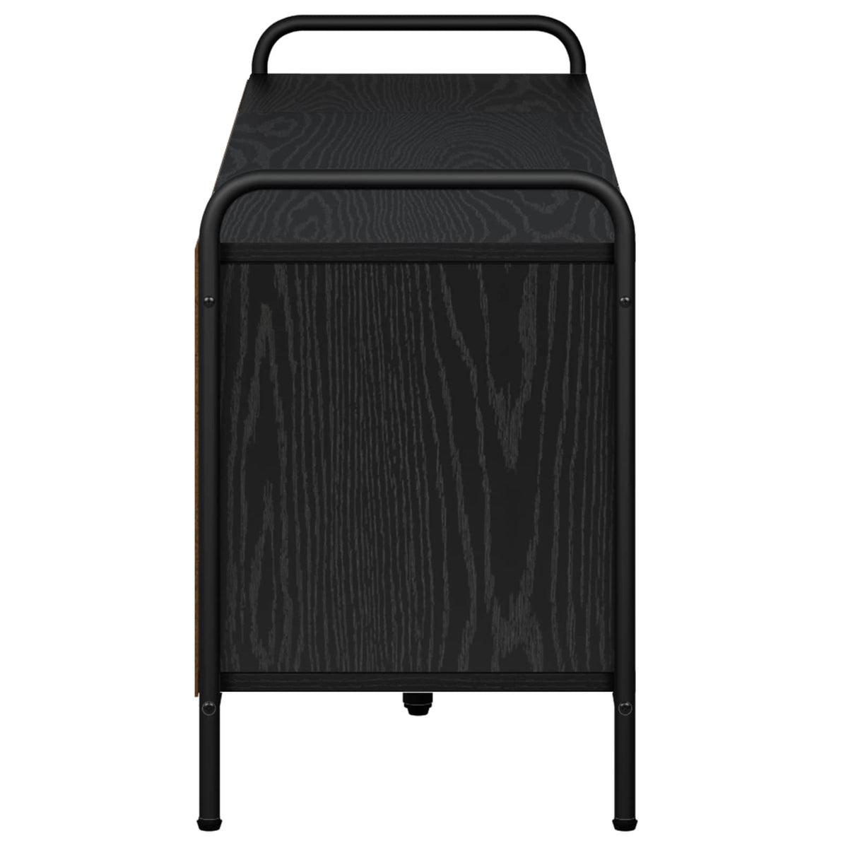 TV-skab 140 x 39,5 x 50 cm Sort eg Konstrueret træ