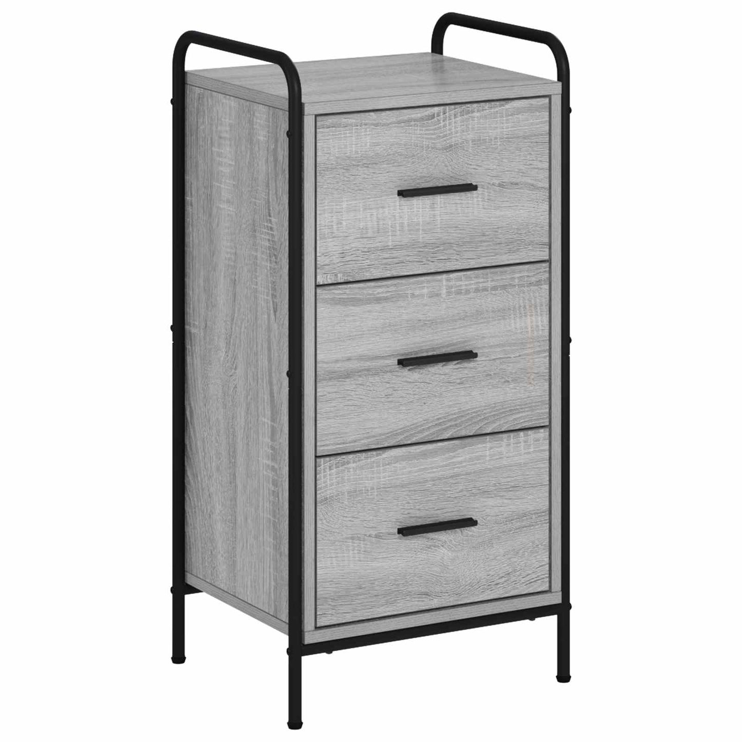 Sideboard Grå Sonoma 97 x 33 x 81 cm Konstrueret træ