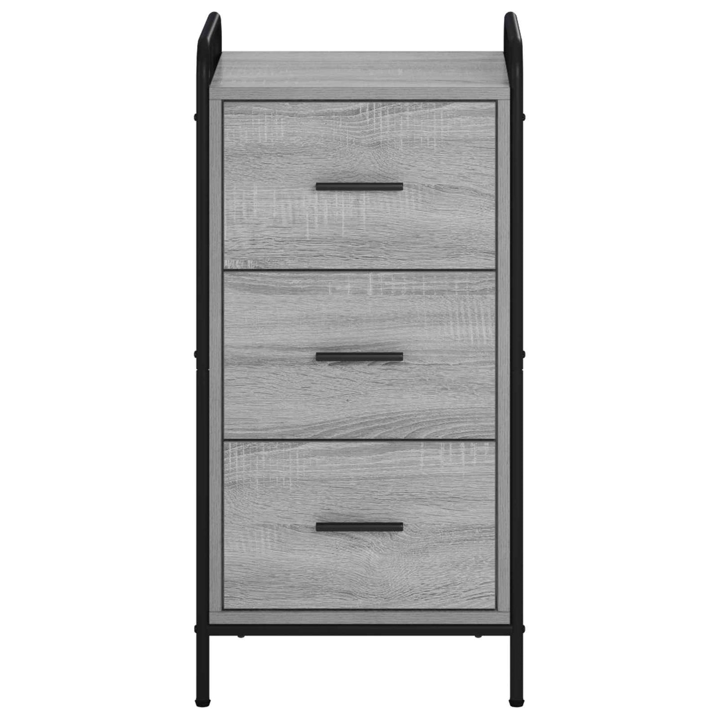 Sideboard Grå Sonoma 97 x 33 x 81 cm Konstrueret træ