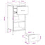 Sideboard Røget eg 97 x 33 x 81 cm Konstrueret træ