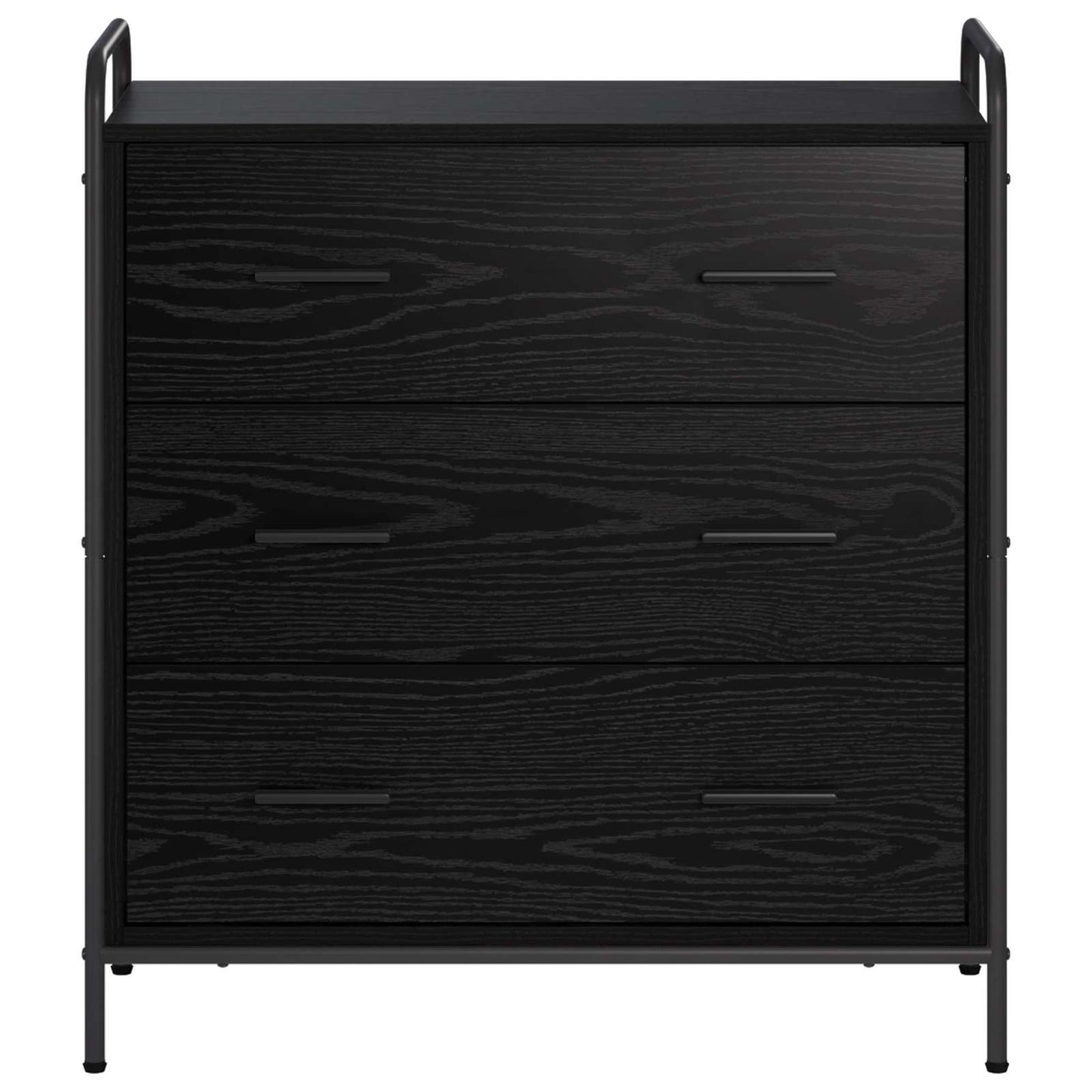 Sideboard Sort eg 97 x 33 x 81 cm Konstrueret træ