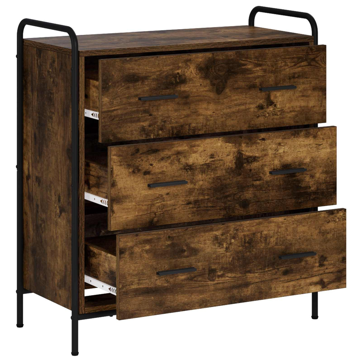 Sideboard Røget eg 97 x 33 x 81 cm Konstrueret træ