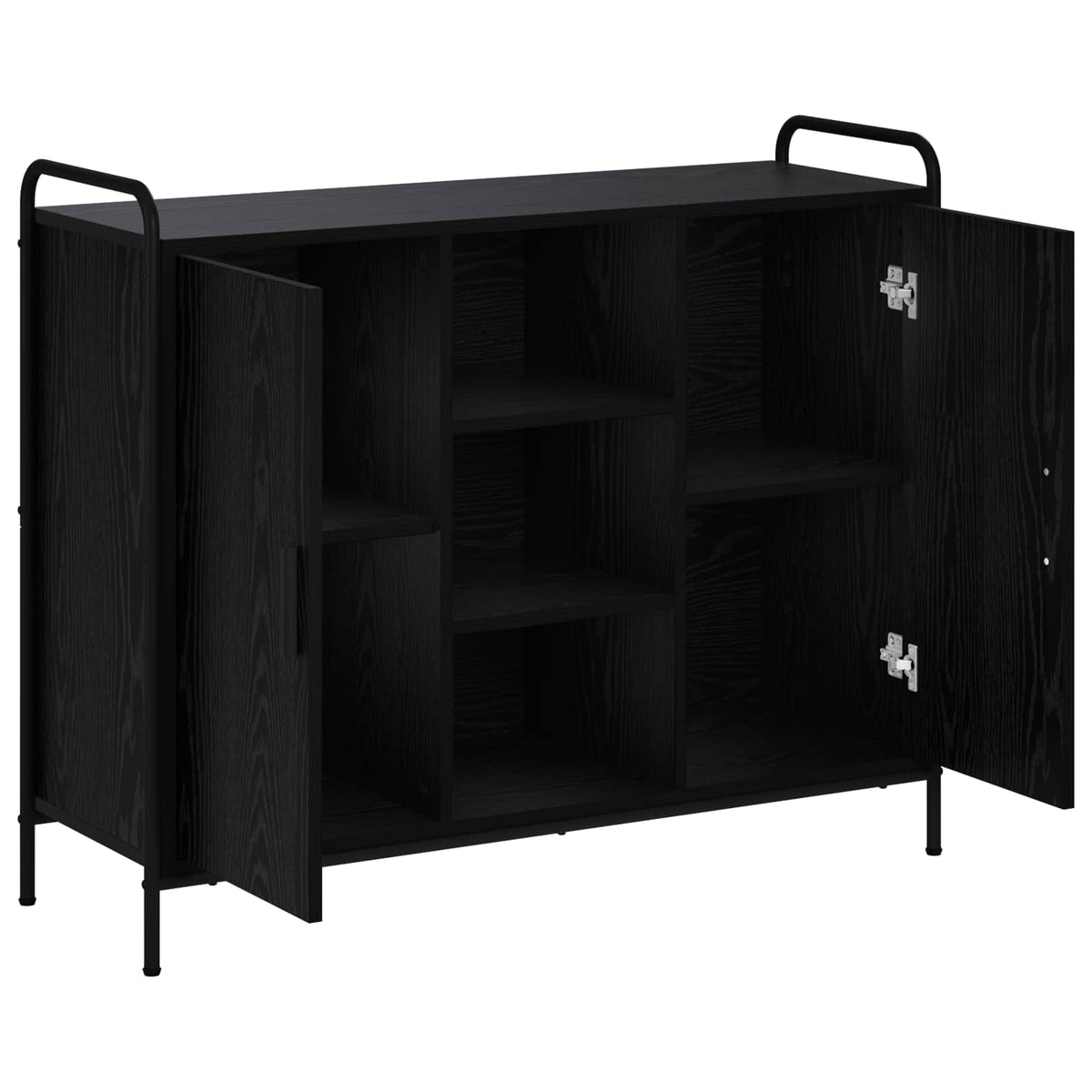 Sideboard Sort eg 97 x 33 x 81 cm Konstrueret træ