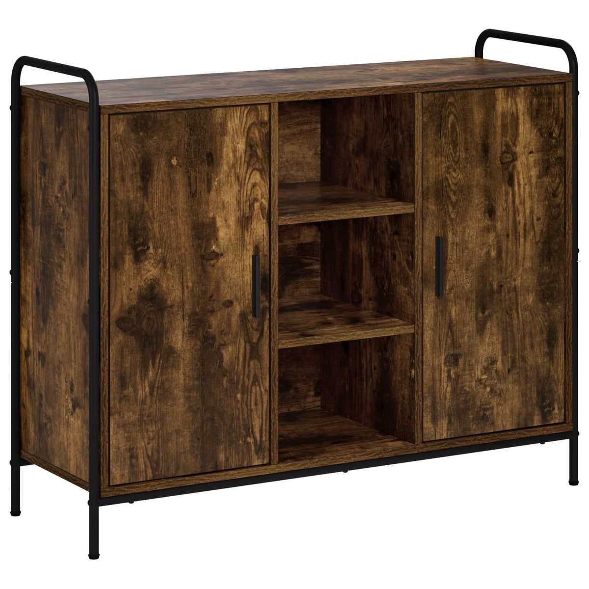 Sideboard Røget eg 97 x 33 x 81 cm Konstrueret træ