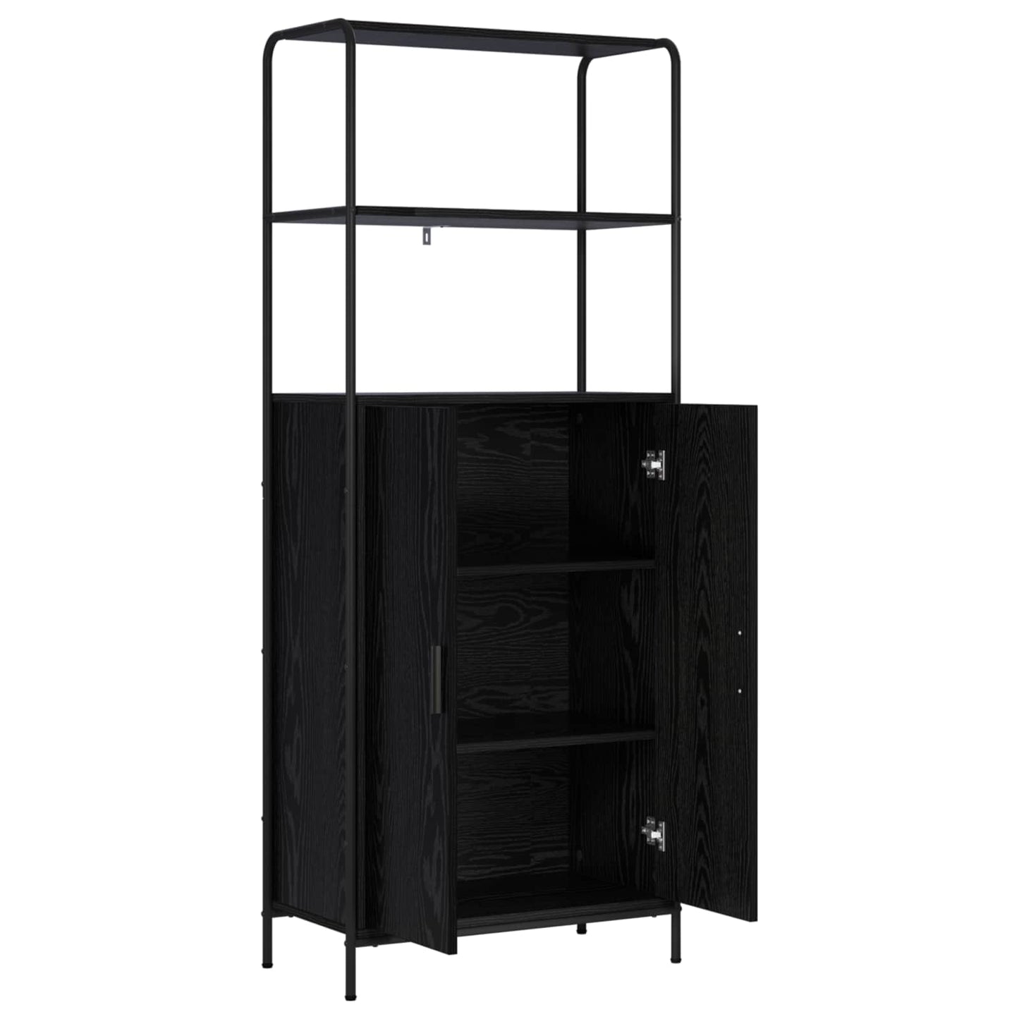 Highboard Sort eg 40 x 33 x 161 cm Konstrueret træ