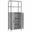 Highboard Grå Sonoma 40 x 33 x 161 cm Konstrueret træ
