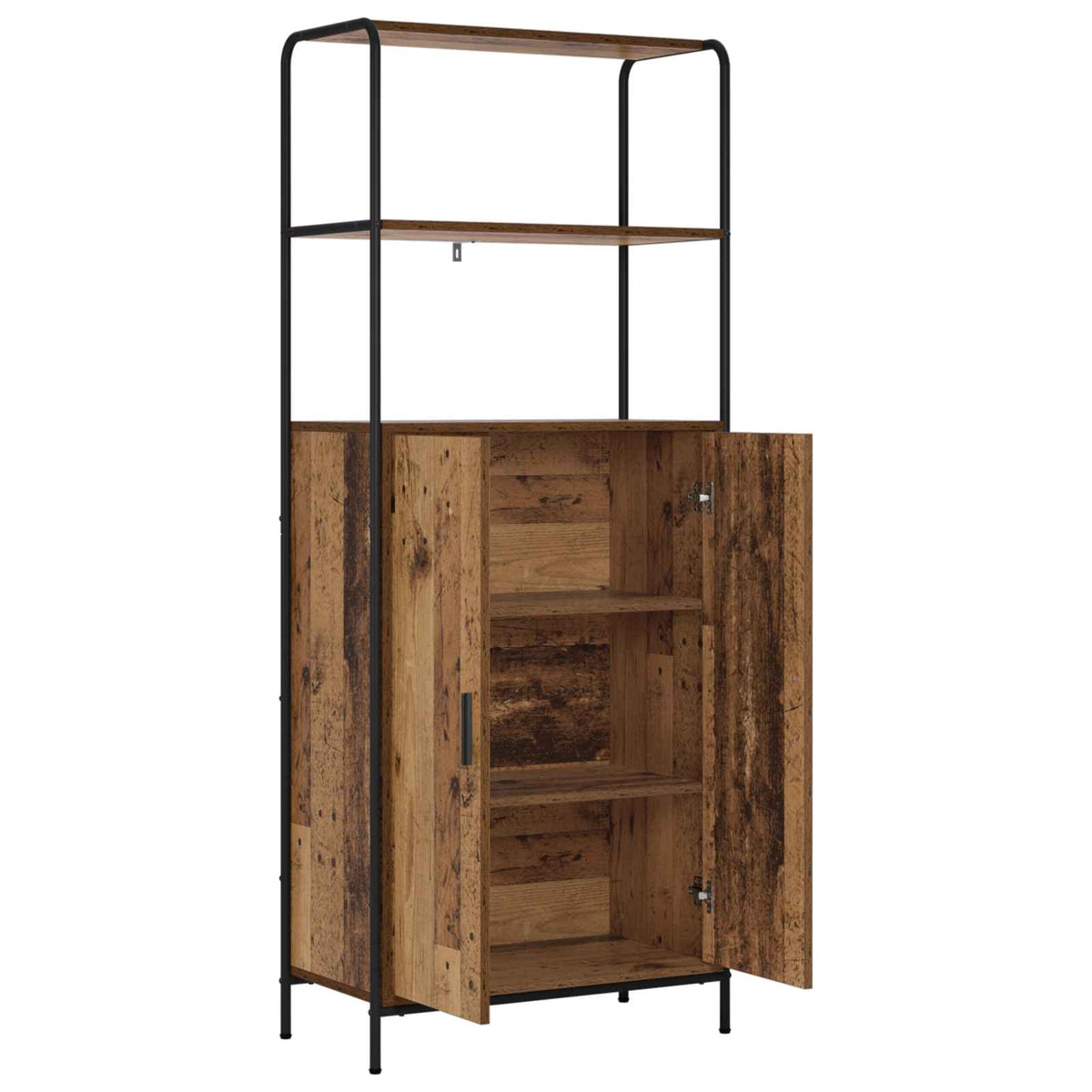 Highboard Gammelt træ 40 x 33 x 161 cm Konstrueret træ