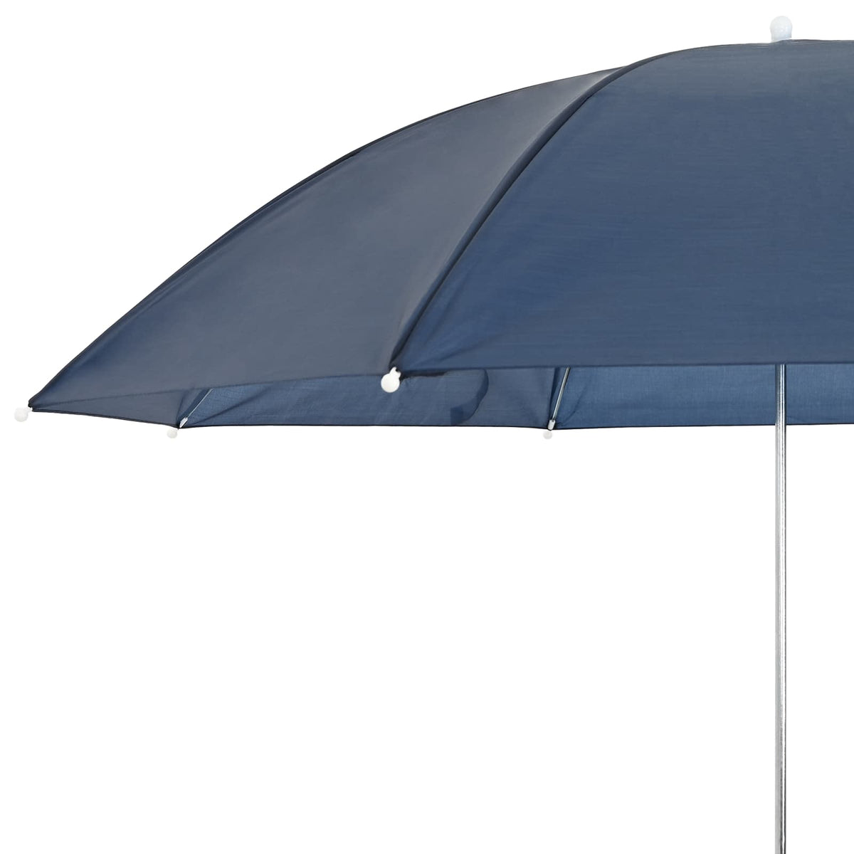 Parasol med klemme Ø 105 x 86 cm 170T polyester 2 stk. Mørkeblå