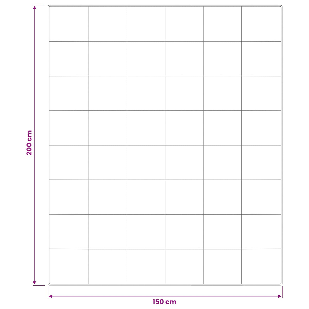 Dyne TRIER 150x200 cm Sommer 140 GSM 100% australsk uld Hvid