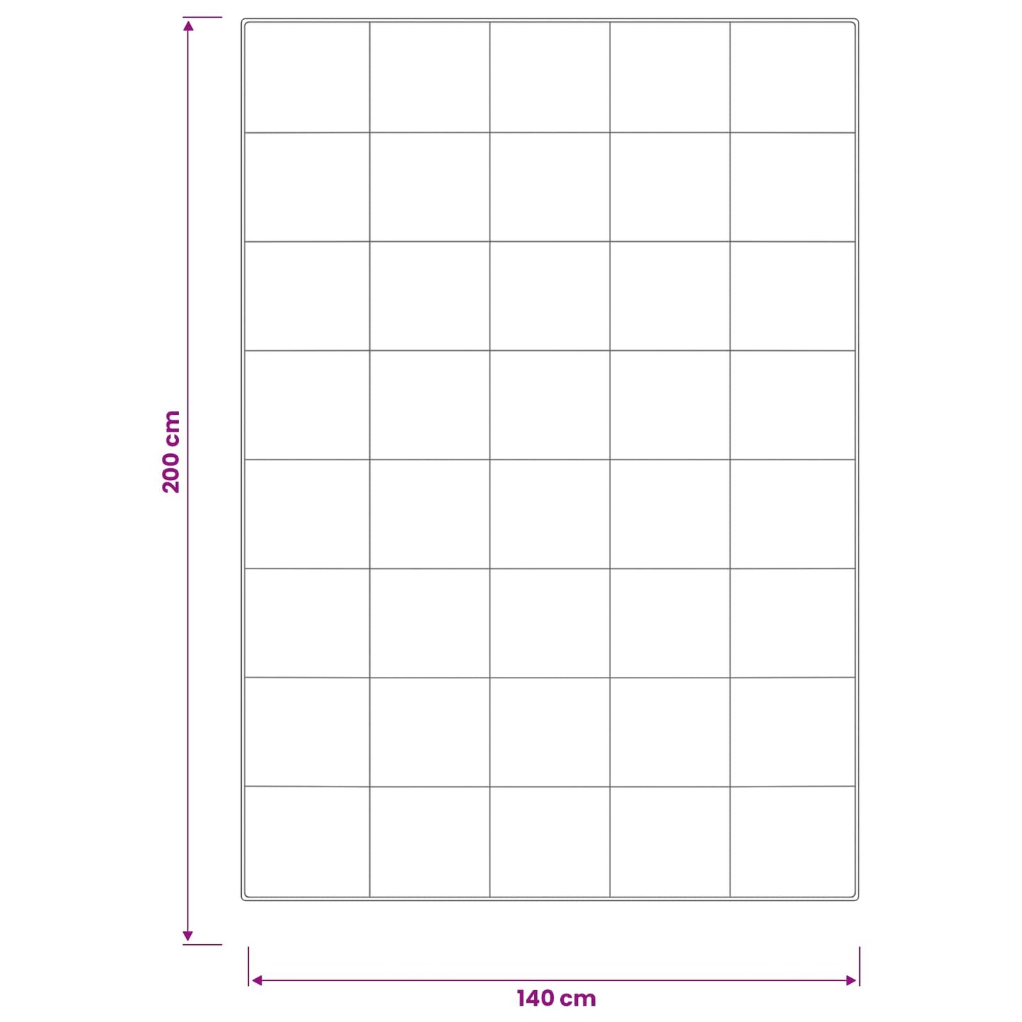 Dyne TRIER 140x200 cm 4 årstider 220 GSM 100% australsk uld