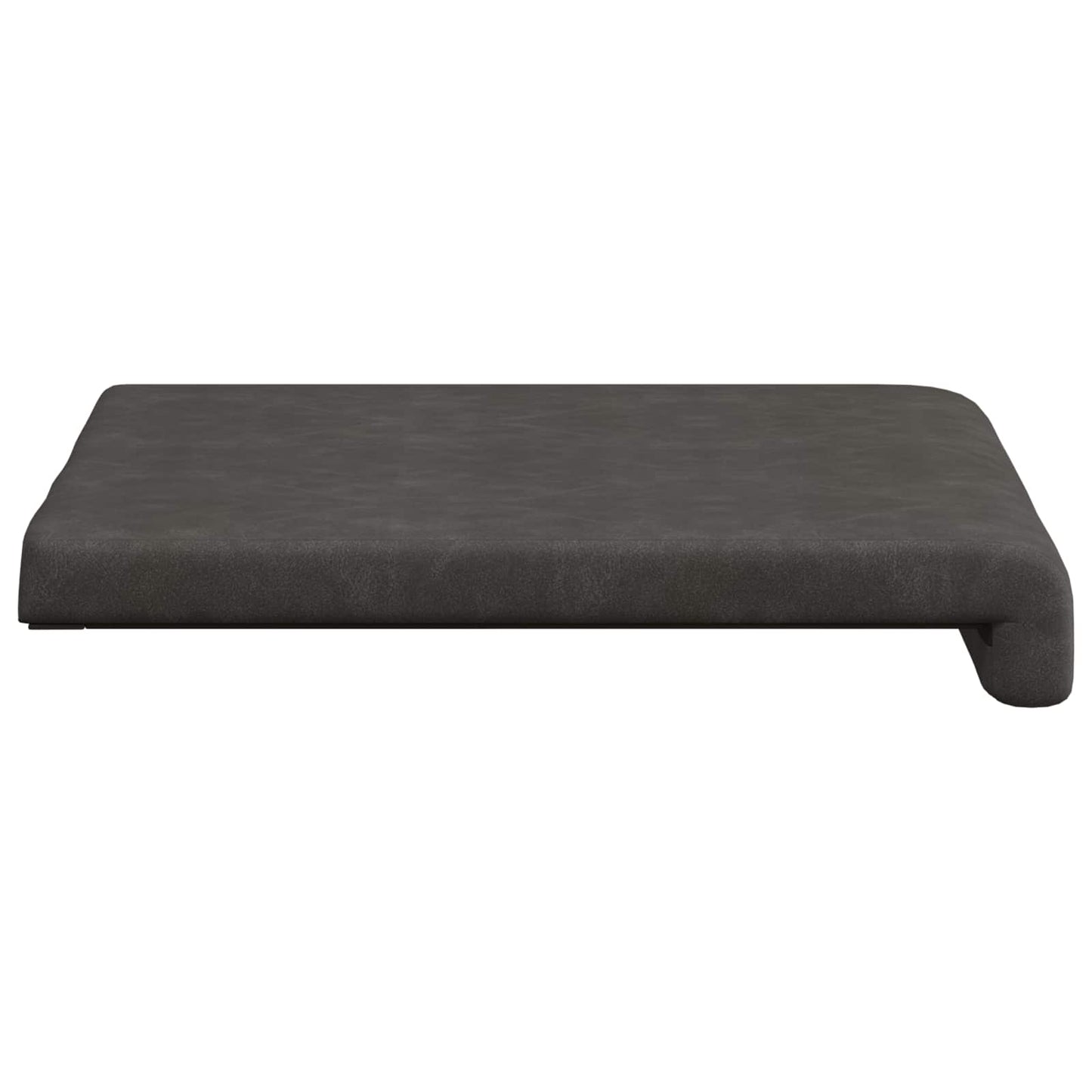 Bænkpude 2 stk. Kunstlæder Sort Dybde 35 cm