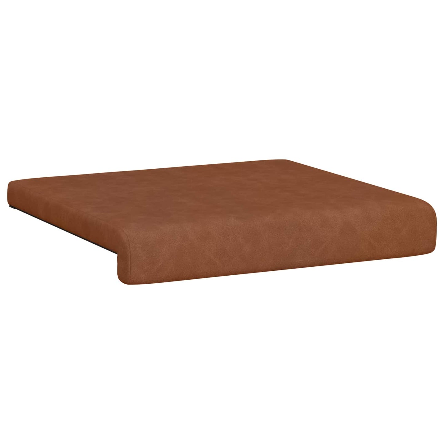 Bænkpude 2 stk. Kunstlæder Brun Dybde 35 cm