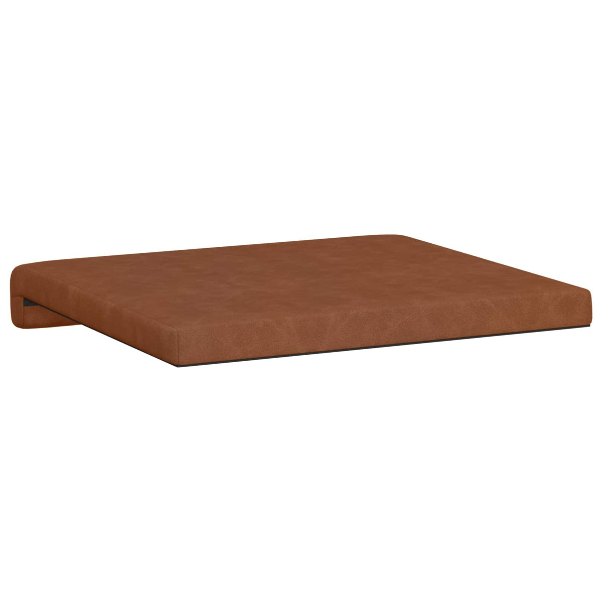 Bænkpude 2 stk. Kunstlæder Brun Dybde 35 cm