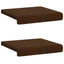 Bænkpude 2 stk. Faux suedestof Brun Dybde 35 cm