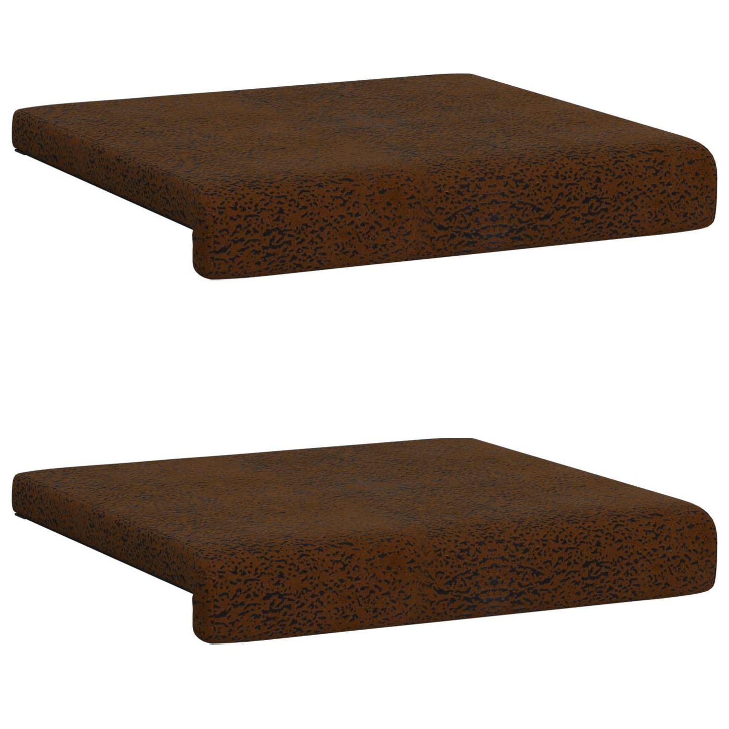 Bænkpude 2 stk. Faux suedestof Brun Dybde 35 cm