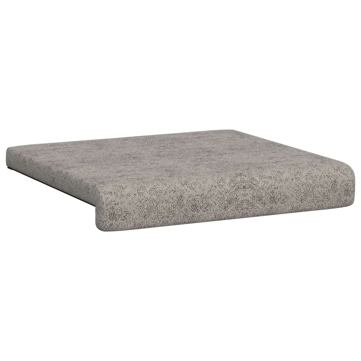 Bænkpude 2 stk. Faux suedestof Lysegrå Dybde 35 cm