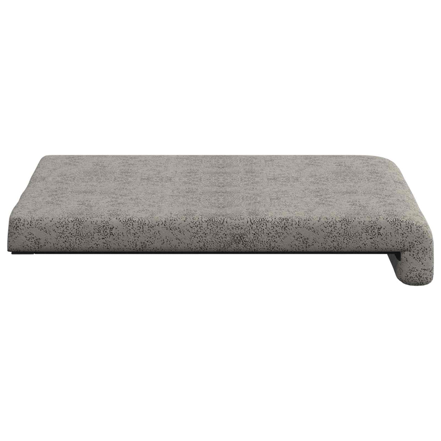 Bænkpude 2 stk. Faux suedestof Lysegrå Dybde 35 cm