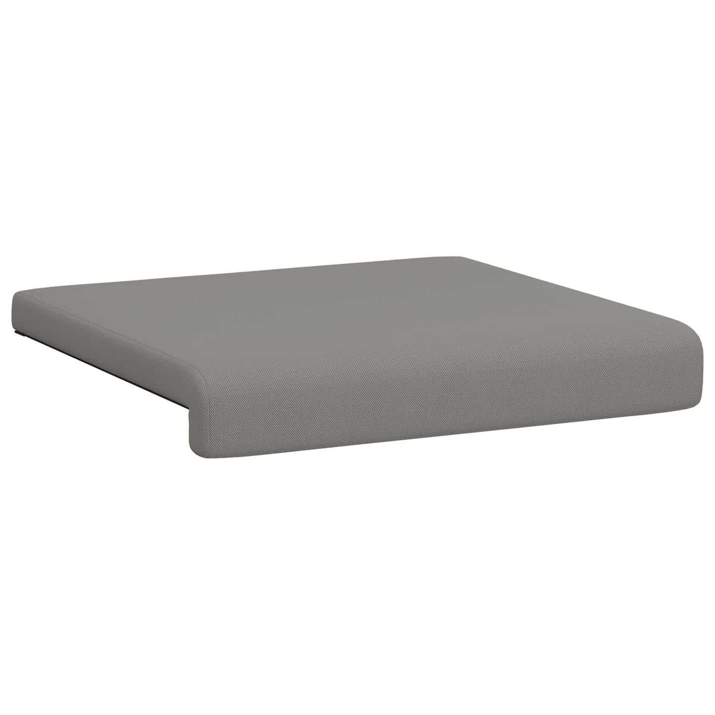 Bænkpude 2 stk. Textureret Velour Mørkegrå Dybde 35 cm