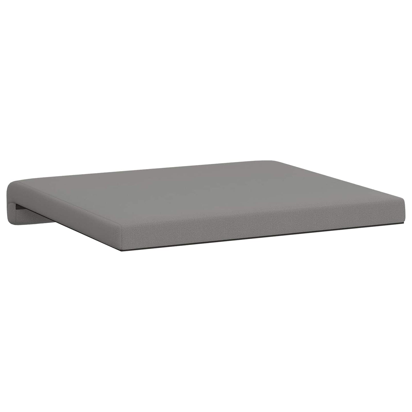 Bænkpude 2 stk. Textureret Velour Mørkegrå Dybde 35 cm