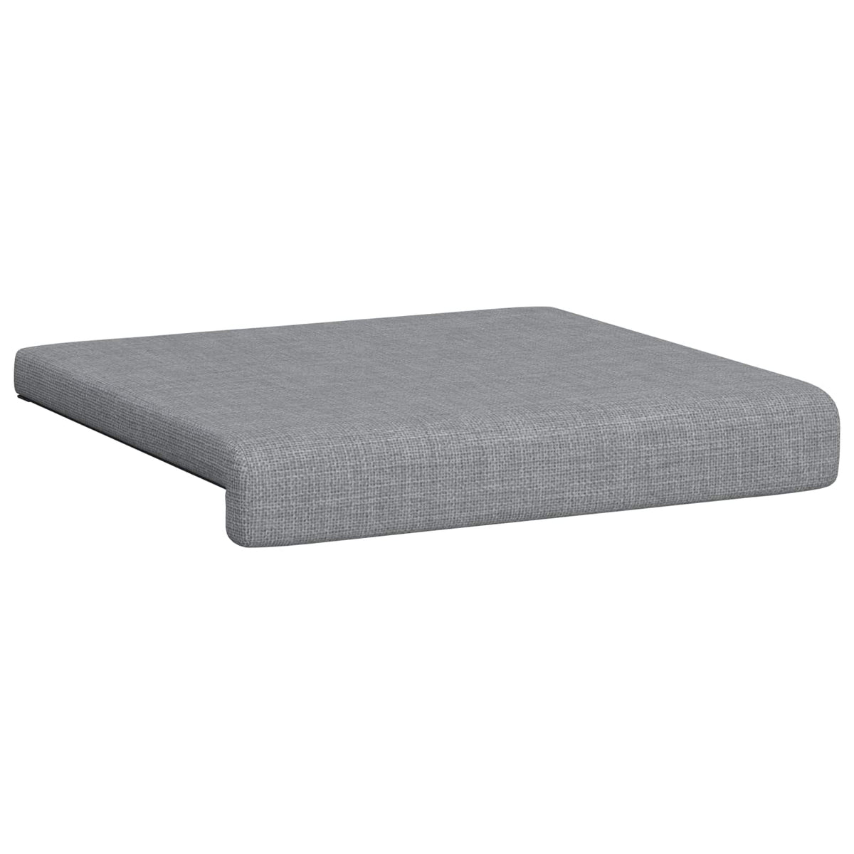 Bænkpude 4 stk. Stof Lysegrå Dybde 35 cm