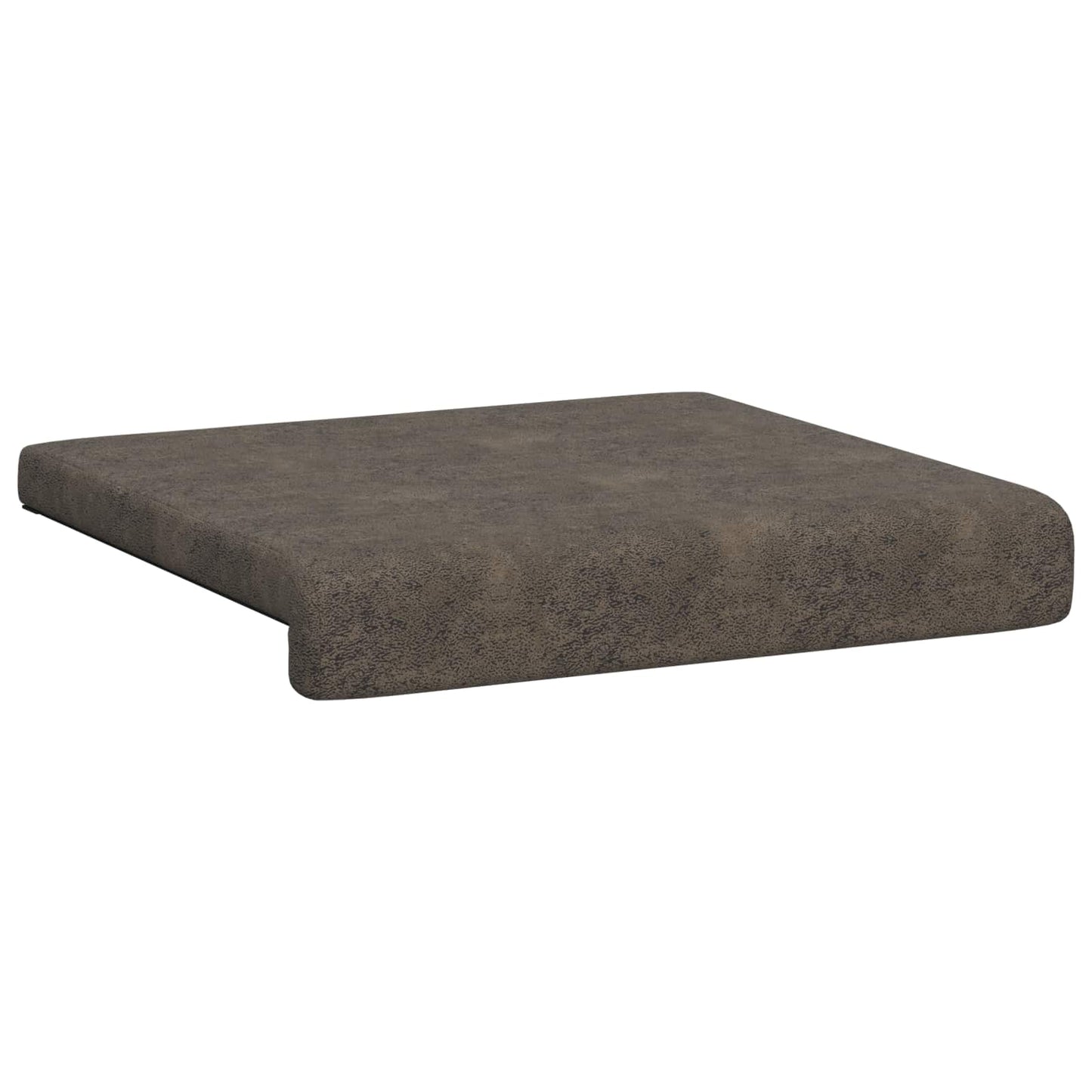 Bænkpude 4 stk. Faux suedestof Mørkegrå Dybde 35 cm
