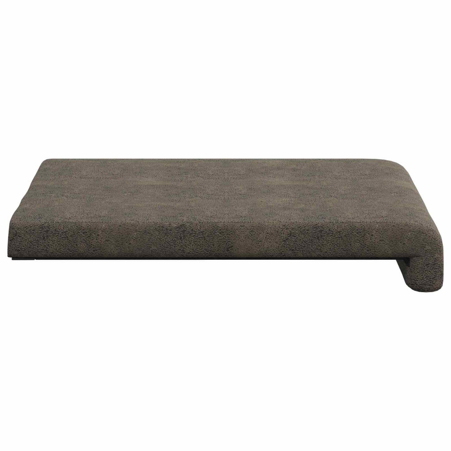 Bænkpude 4 stk. Faux suedestof Mørkegrå Dybde 35 cm