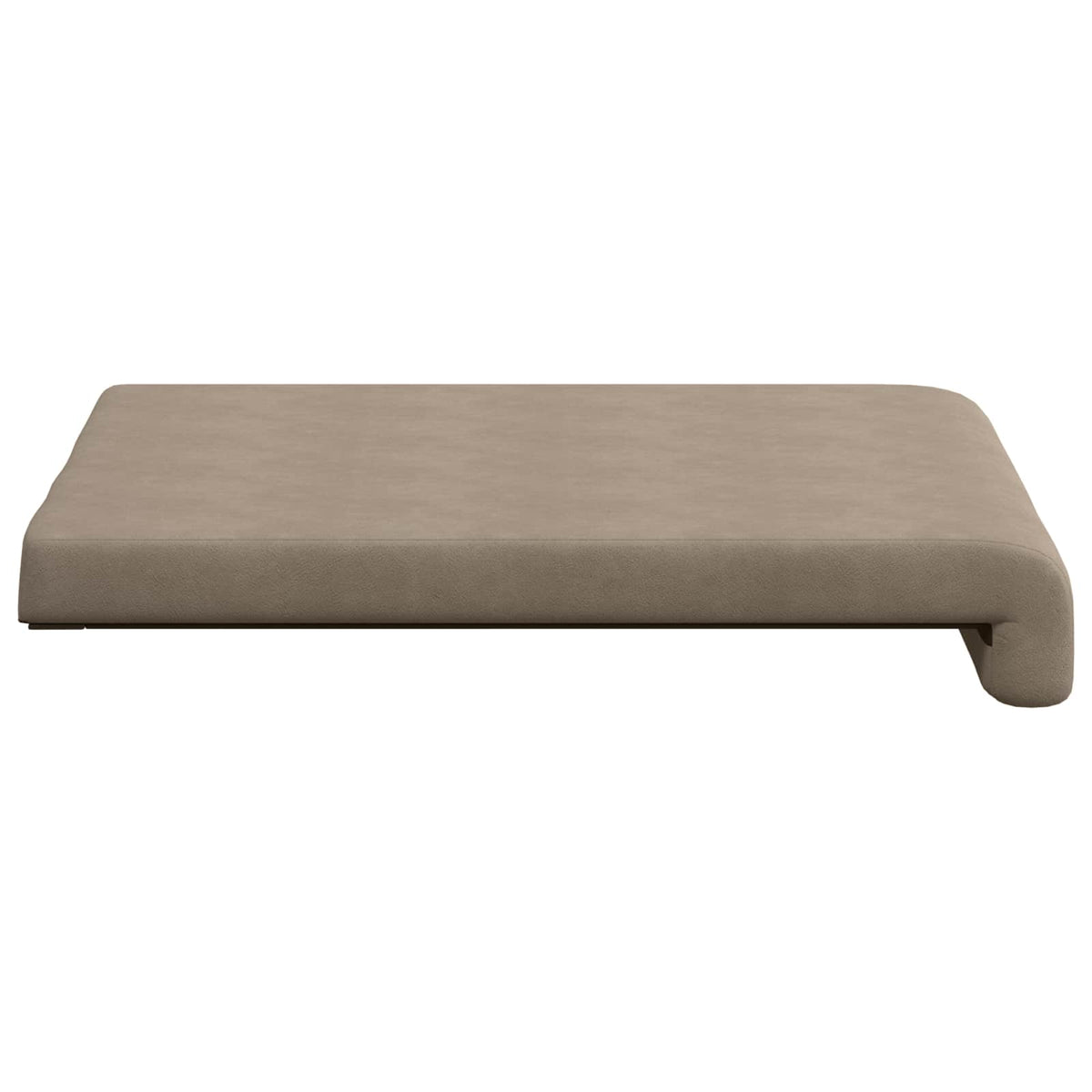 Bænkpude 4 stk. Microfiber Gråbrun Dybde 35 cm