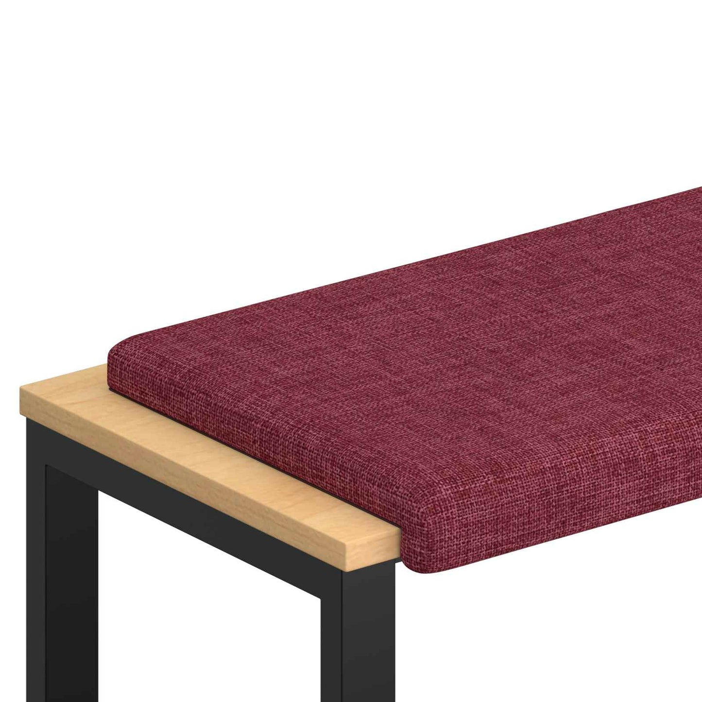 Bænkpude Stof Vinrød Dybde 35 cm