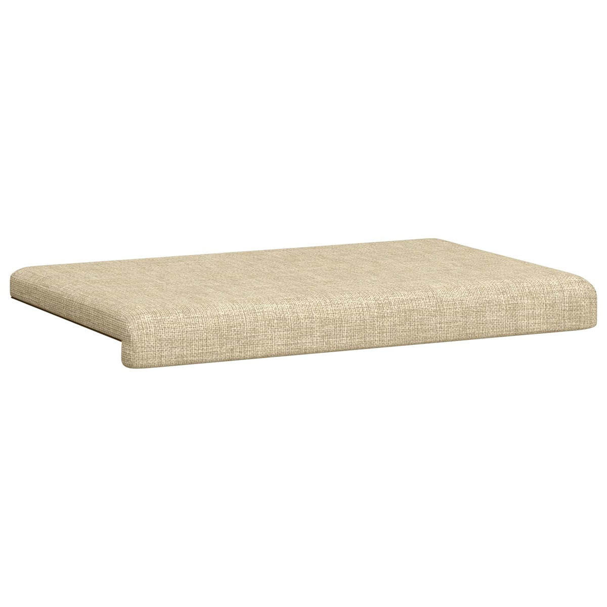 Bænkpude Stof Cremefarvet Dybde 35 cm