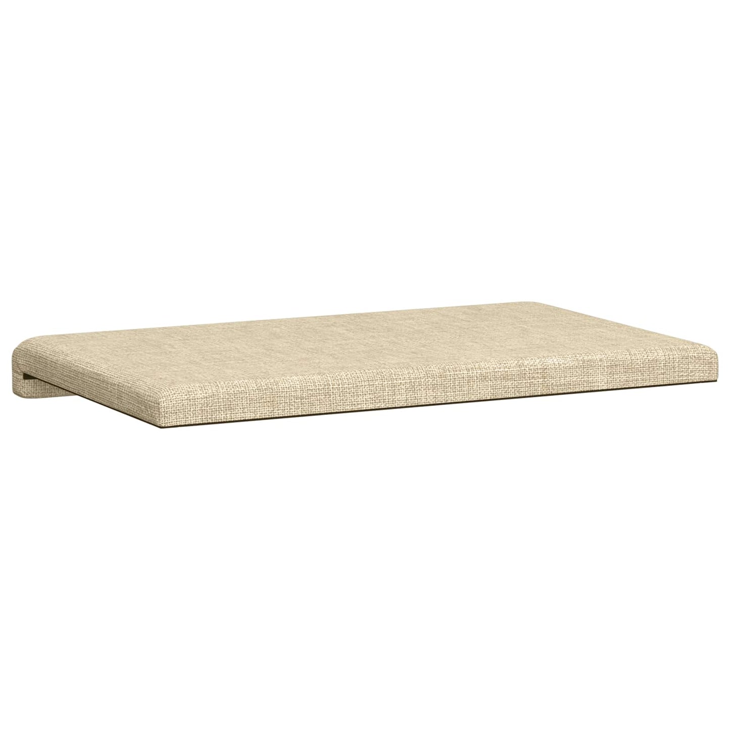 Bænkpude Stof Cremefarvet Dybde 35 cm