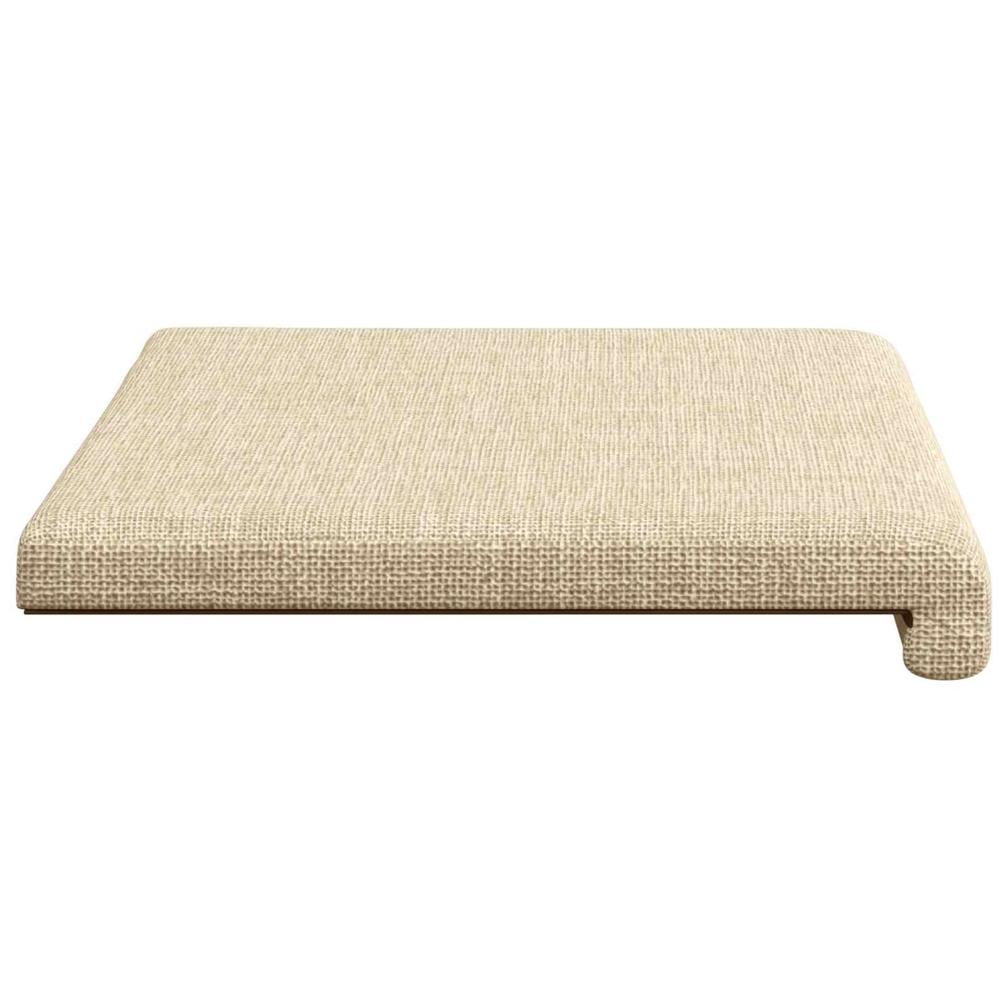 Bænkpude Stof Cremefarvet Dybde 35 cm